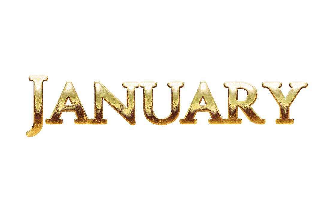 January png, word January png, January word png, January text png, January letters png, January word gold text typography PNG images transparent background